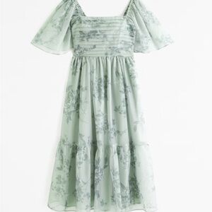 Abercrombie & Fitch Floral Green Dress